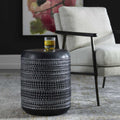UTTERMOST CUTTING EDGE TRIBAL ACCENT TABLE - Side