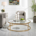 UTTERMOST RADIUS MODERN CIRCULAR COFFEE TABLE - Coffee