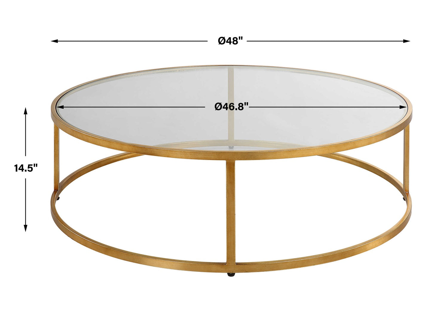 UTTERMOST RADIUS MODERN CIRCULAR COFFEE TABLE - Coffee
