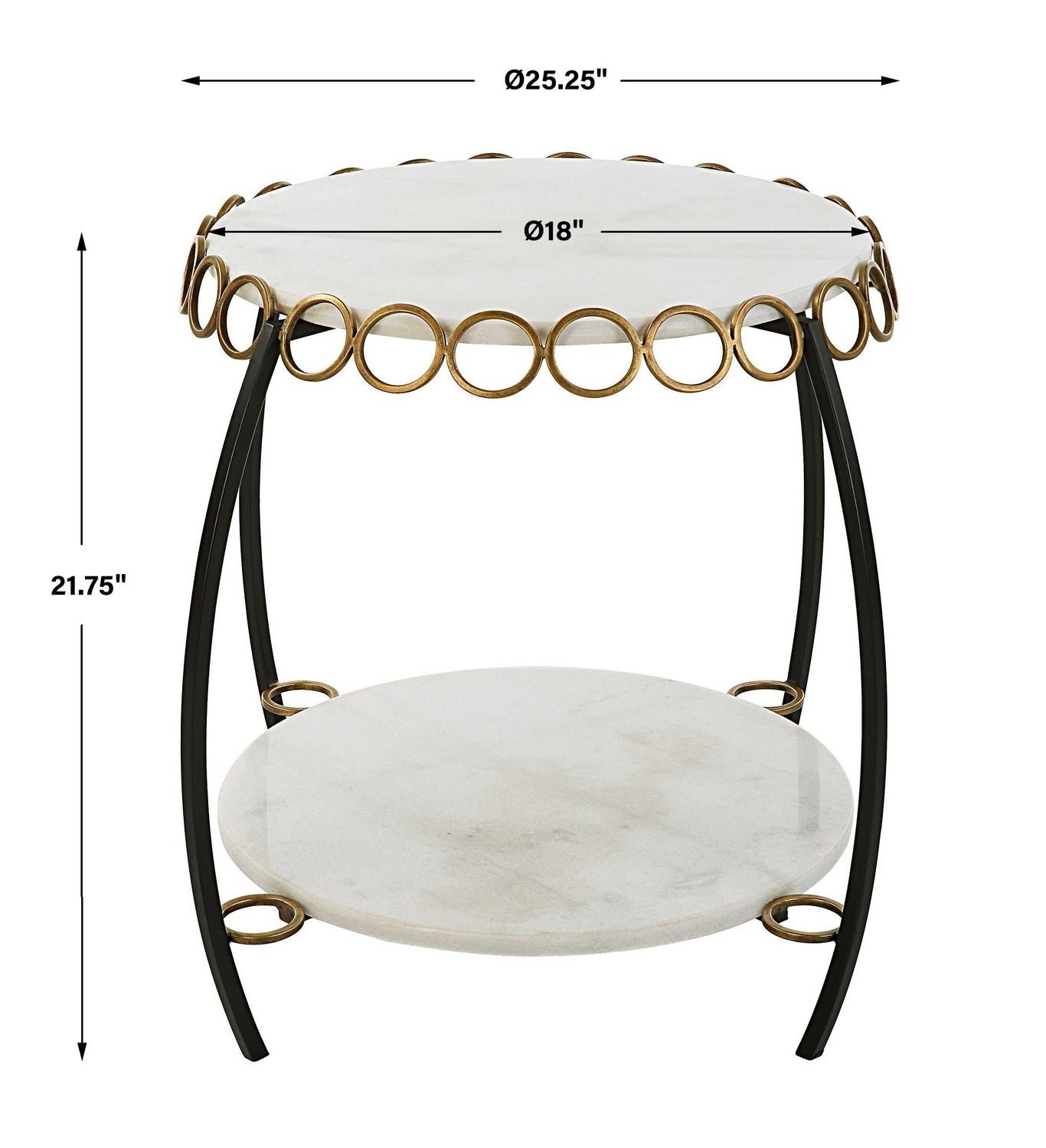 UTTERMOST Chainlink Side Table - Side