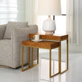 UTTERMOST Burl-esque Nesting Tables Set Of 2 - Side