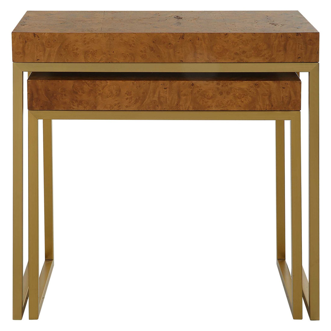 UTTERMOST Burl-esque Nesting Tables Set Of 2 - Side
