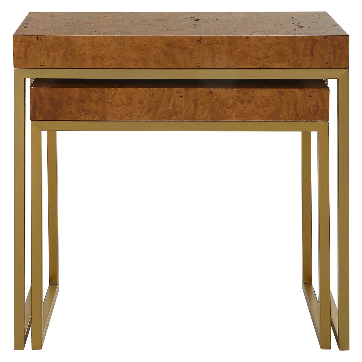 UTTERMOST Burl-esque Nesting Tables Set Of 2 - Side