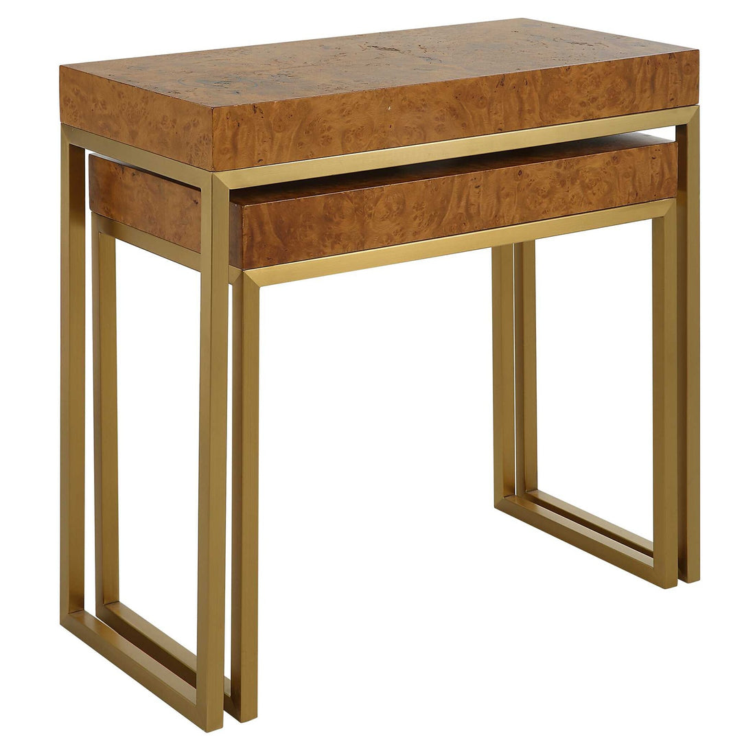 UTTERMOST Burl-esque Nesting Tables Set Of 2 - Side