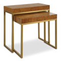 UTTERMOST Burl-esque Nesting Tables Set Of 2 - Side