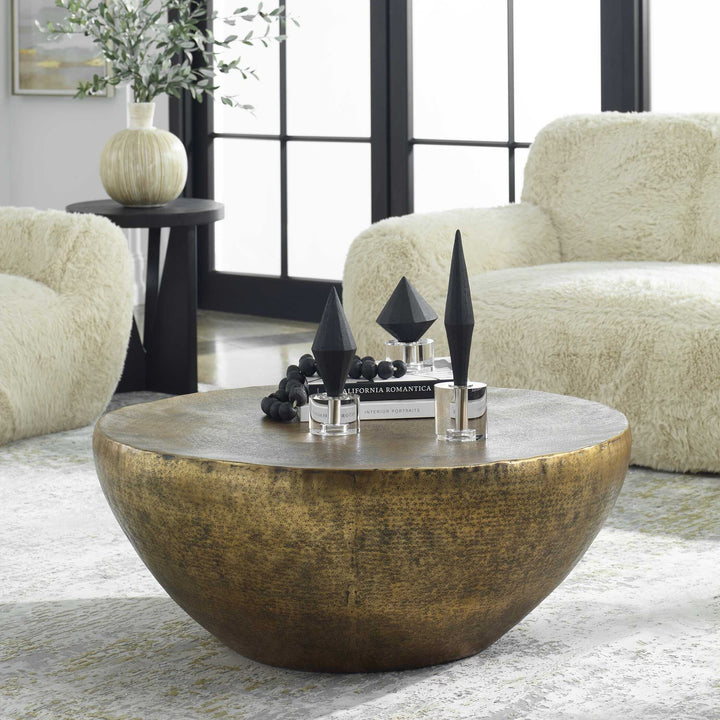 UTTERMOST GILDED DOME COFFEE TABLE - Coffee