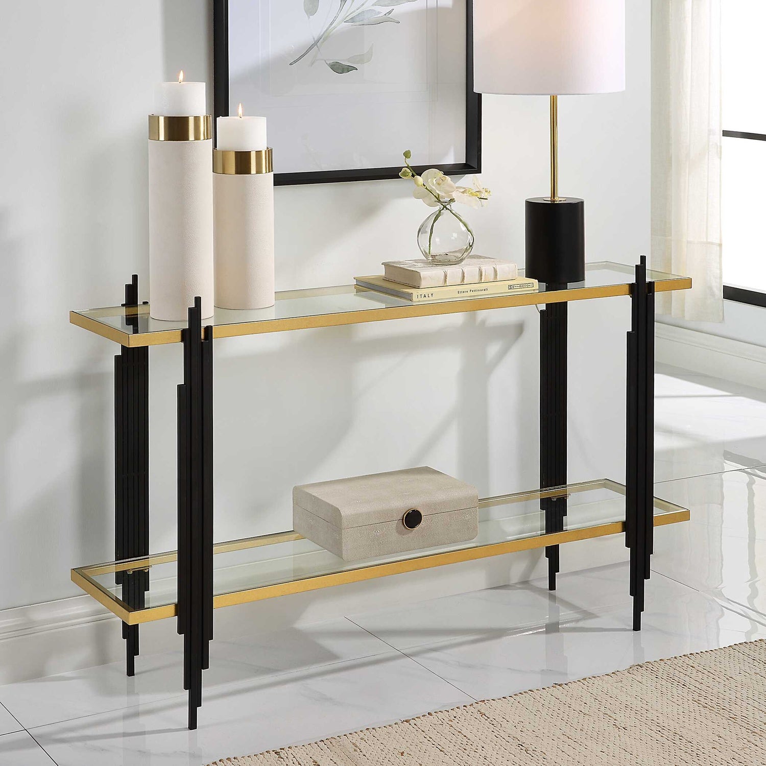 UTTERMOST EMPIRE CITYSCAPE CONSOLE TABLE - Consoles