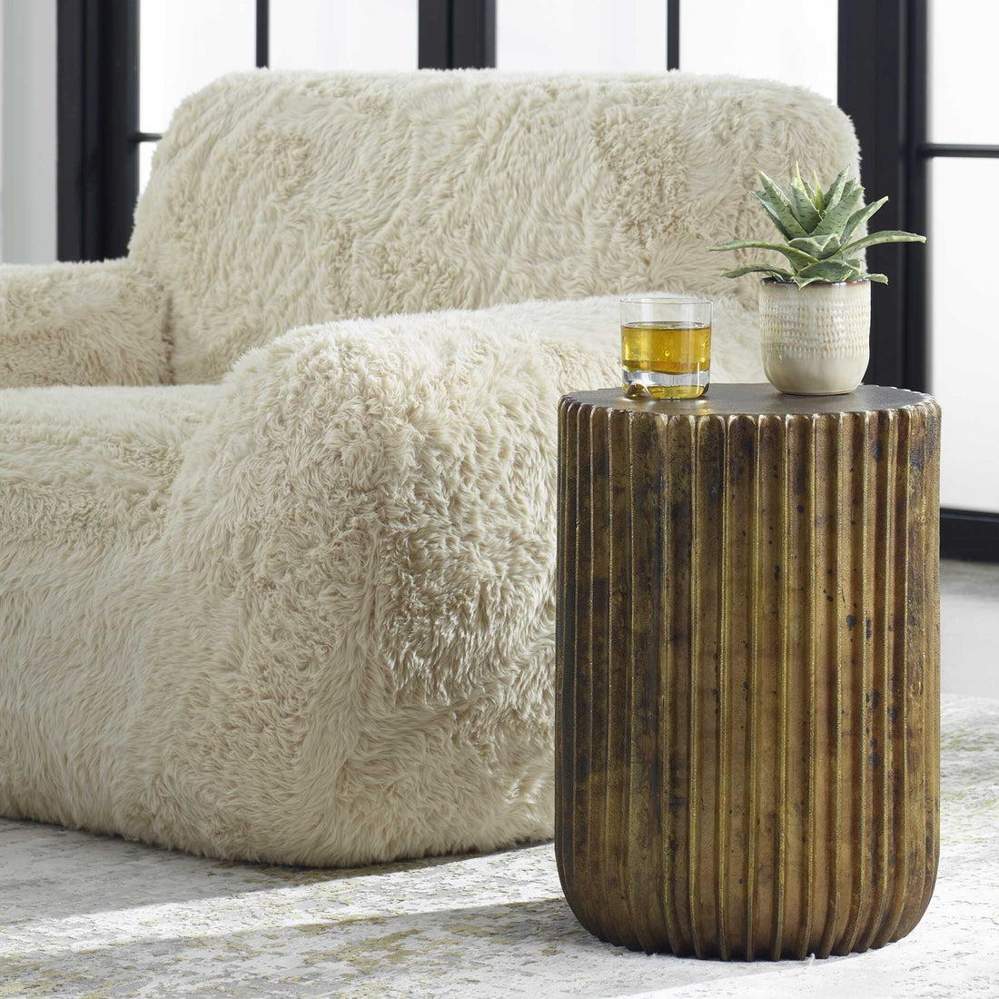 UTTERMOST Peaks And Valleys Accent Table - Side