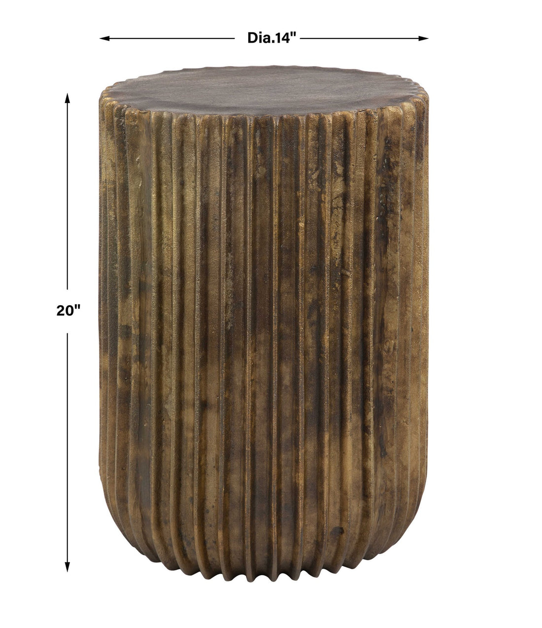 UTTERMOST PEAKS AND VALLEYS ACCENT TABLE - Side