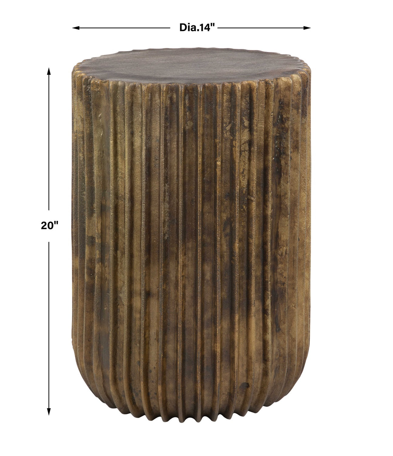 UTTERMOST PEAKS AND VALLEYS ACCENT TABLE - Side