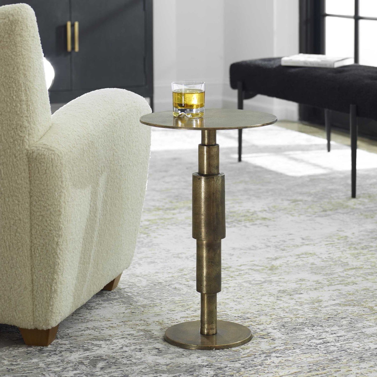 UTTERMOST DESCEND ACCENT TABLE - Side