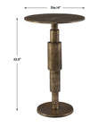 UTTERMOST Descend Accent Table - Side