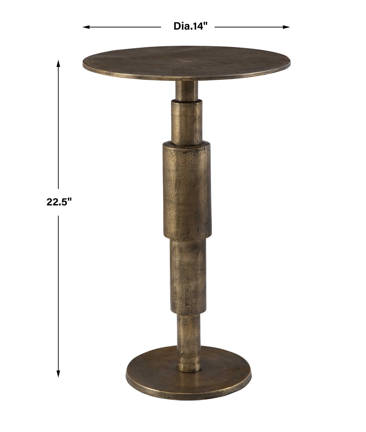 UTTERMOST DESCEND ACCENT TABLE - Side