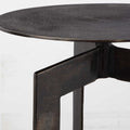 UTTERMOST DELTOID GUNMETAL ACCENT TABLE - Side