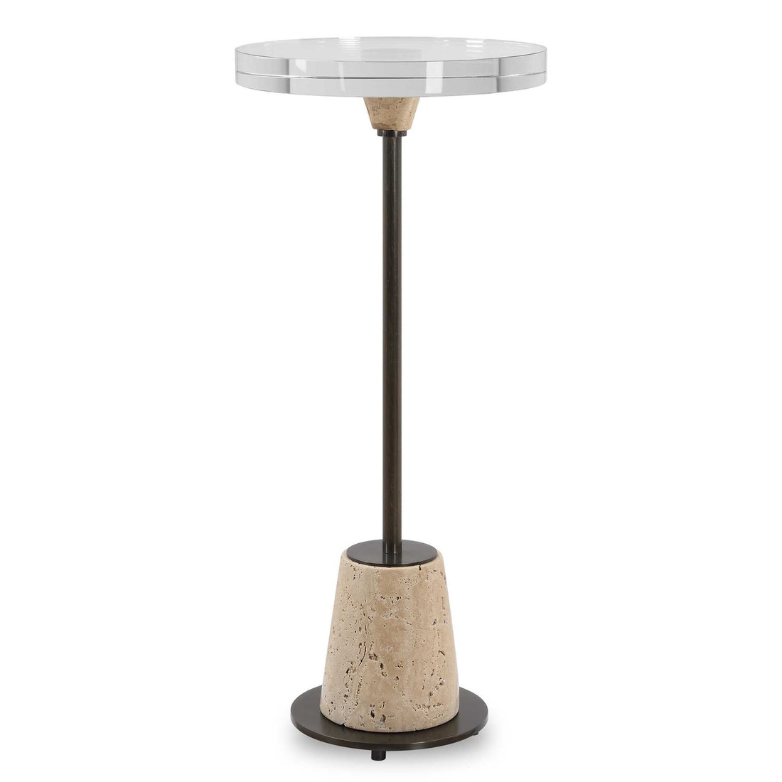 UTTERMOST Arthur Crystal Drink Table - Side