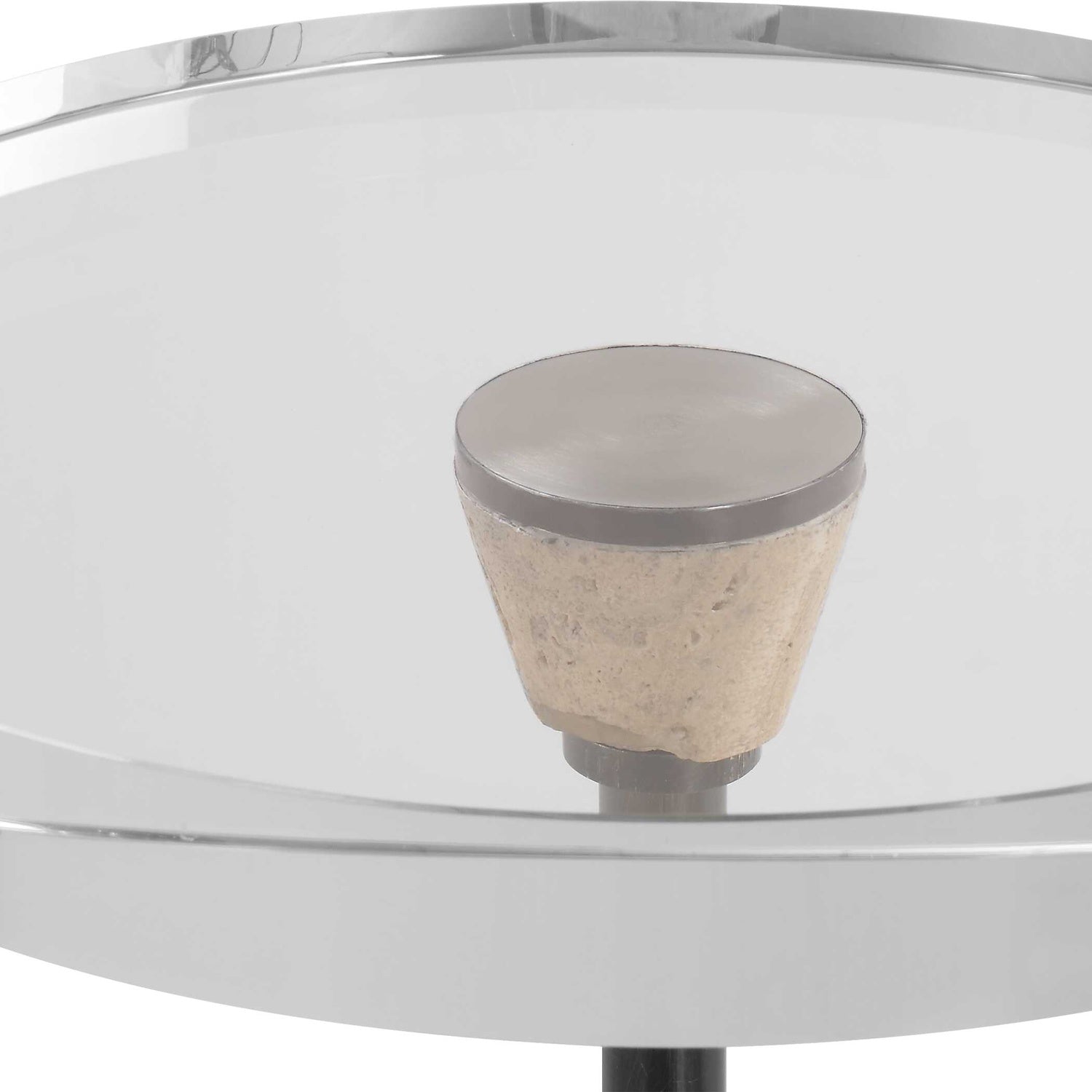 UTTERMOST Arthur Crystal Drink Table - Side