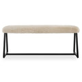 UTTERMOST Taupo Sheepskin Bench - Benches, Ottoman, Stools