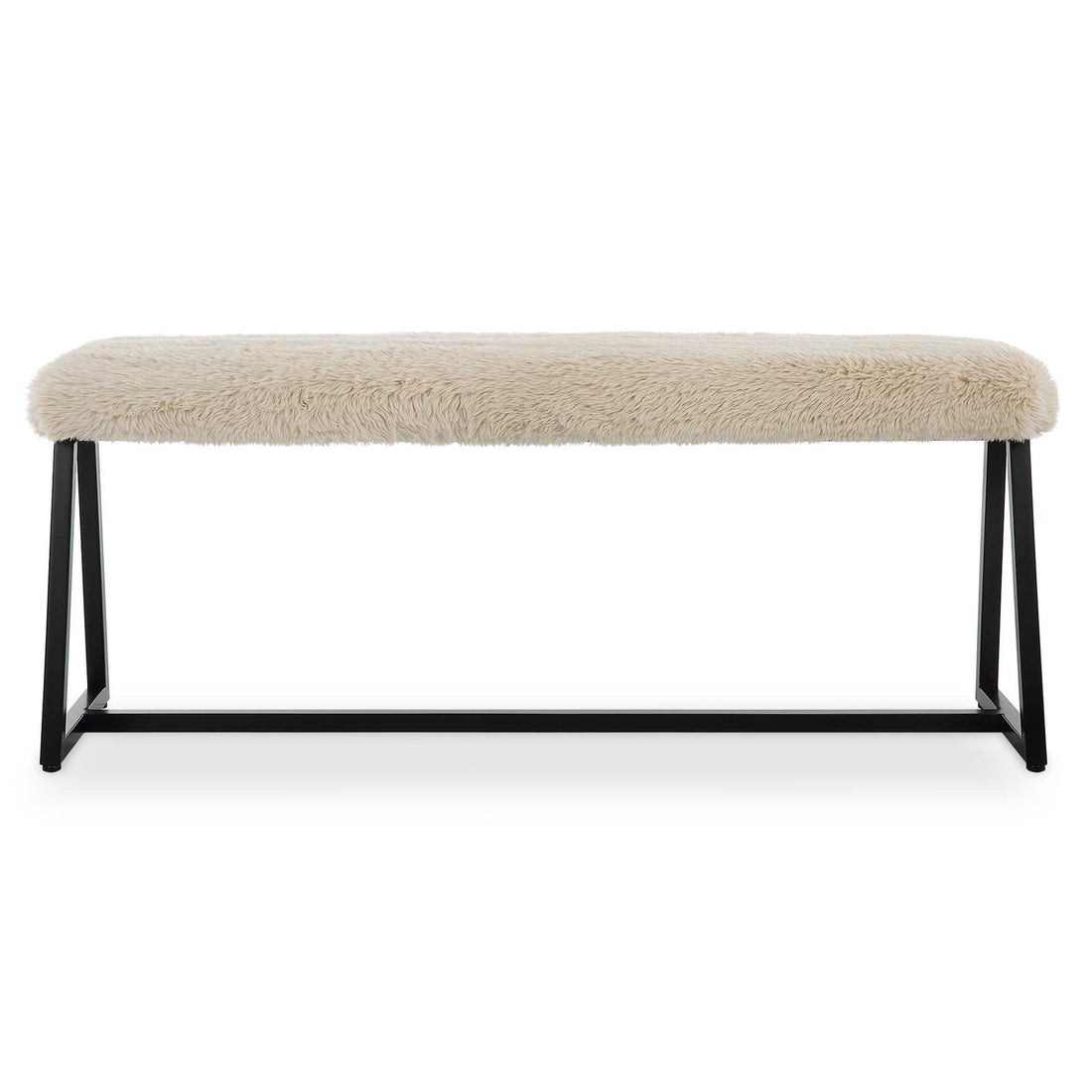 UTTERMOST TAUPO SHEEPSKIN BENCH - Benches, Ottoman, Stools