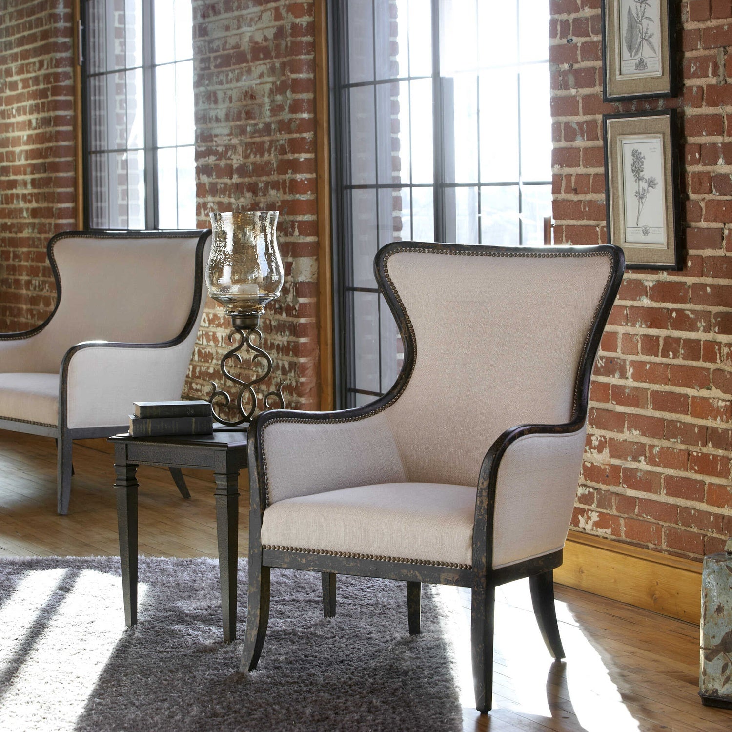 UTTERMOST SANDY WING BACK ARMCHAIR - Lounge