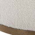 UTTERMOST SWIRL SWIVEL SHEEPSKIN OTTOMAN - Benches, Ottoman, Stools