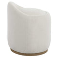 UTTERMOST SWIRL SWIVEL SHEEPSKIN OTTOMAN - Benches, Ottoman, Stools