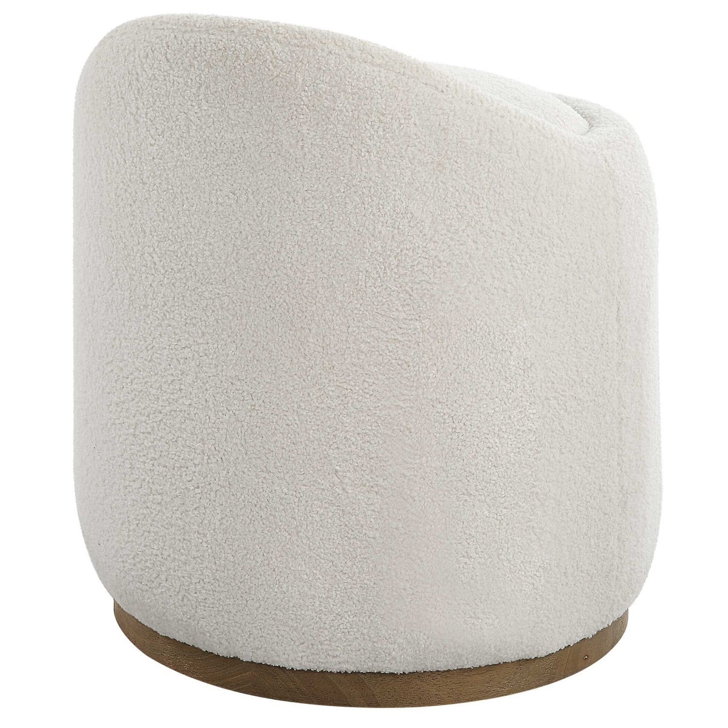 UTTERMOST SWIRL SWIVEL SHEEPSKIN OTTOMAN - Benches, Ottoman, Stools