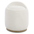 UTTERMOST SWIRL SWIVEL SHEEPSKIN OTTOMAN - Benches, Ottoman, Stools