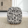 UTTERMOST Dialogue Poof Ottoman - Benches, Ottoman, Stools