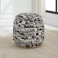 UTTERMOST DIALOGUE POOF OTTOMAN - Benches, Ottoman, Stools