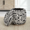UTTERMOST DIALOGUE POOF OTTOMAN - Benches, Ottoman, Stools