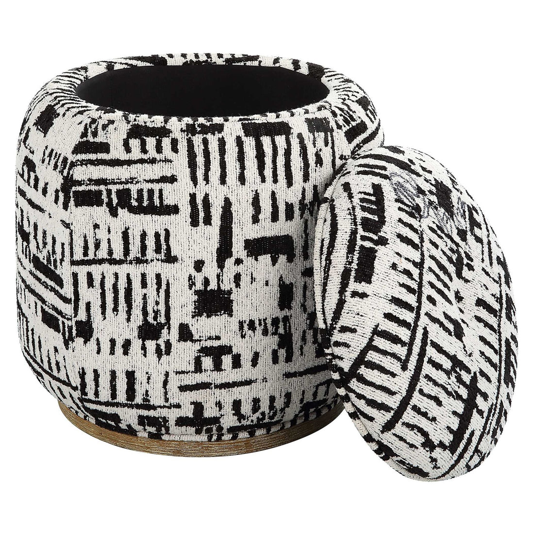 UTTERMOST Dialogue Poof Ottoman - Benches, Ottoman, Stools