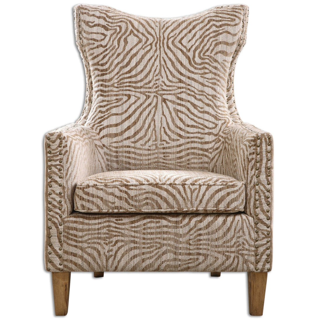 UTTERMOST Kiango Animal Pattern Armchair - Lounge