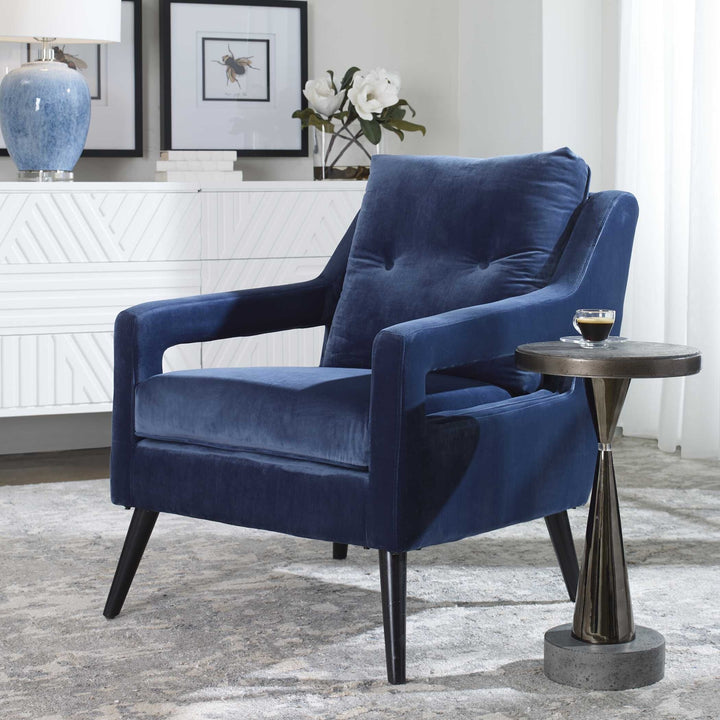 UTTERMOST O'BRIEN VELVET ARMCHAIR - Coffee