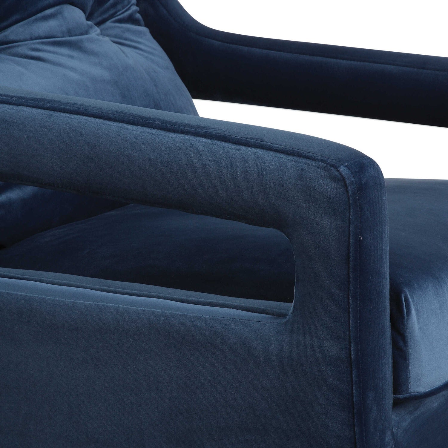 UTTERMOST O'Brien Velvet Armchair - Coffee