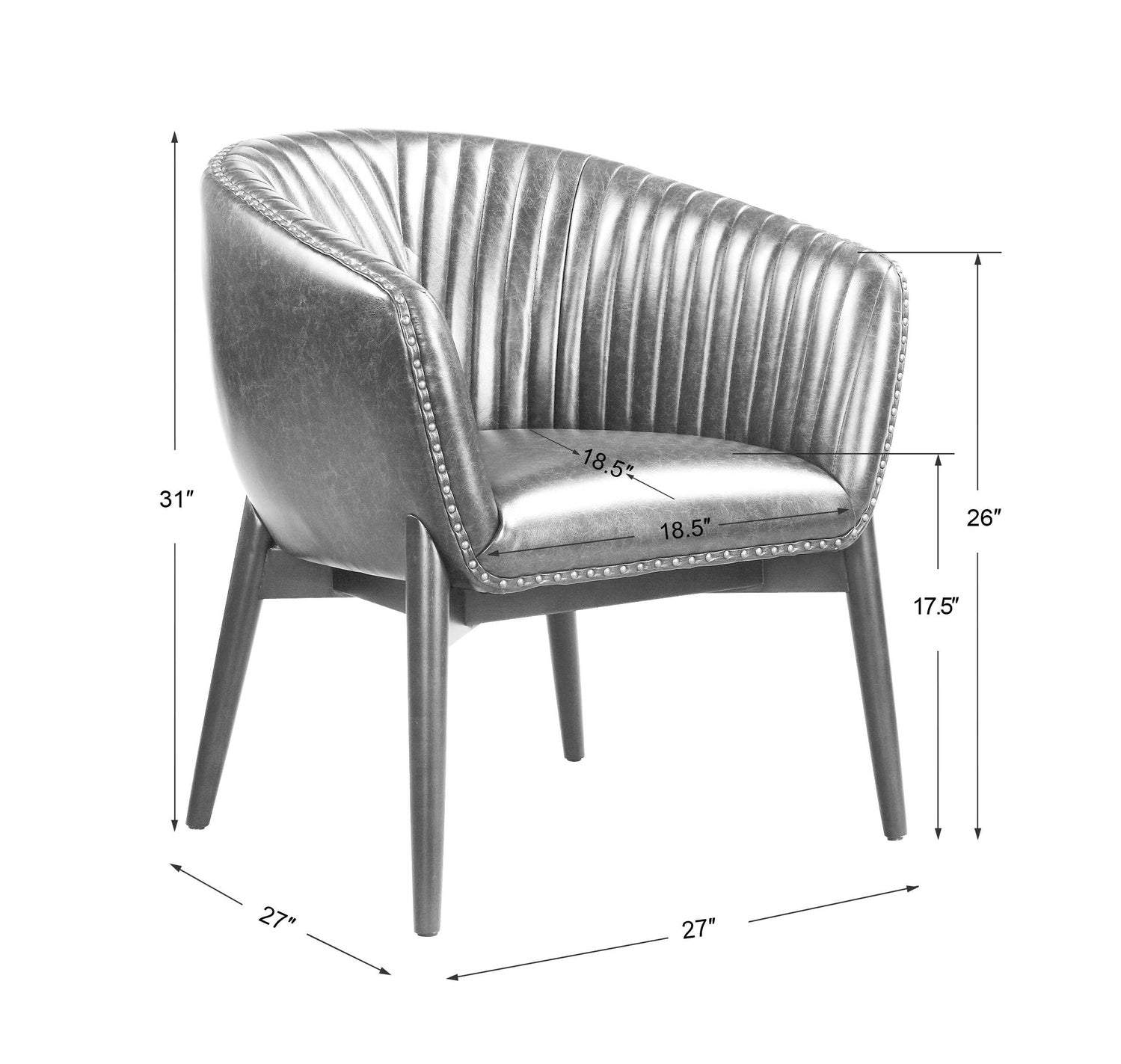 UTTERMOST ANDERS CHENILLE ACCENT CHAIR - Lounge
