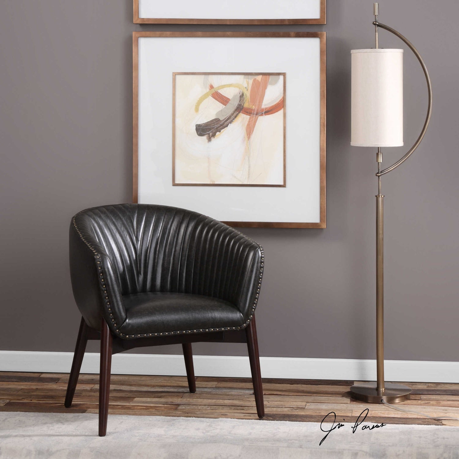 UTTERMOST ANDERS CHENILLE ACCENT CHAIR - Lounge