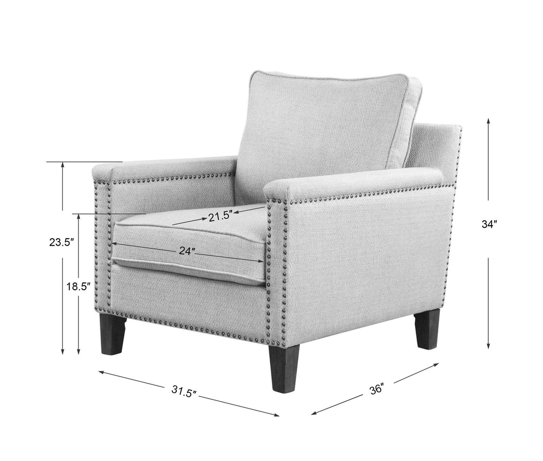 UTTERMOST CHARLOTTA SEA MIST ACCENT CHAIR - Lounge