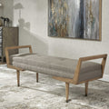 UTTERMOST WAYLON MID-CENTURY MODERN BENCH - Benches, Ottoman, Stools