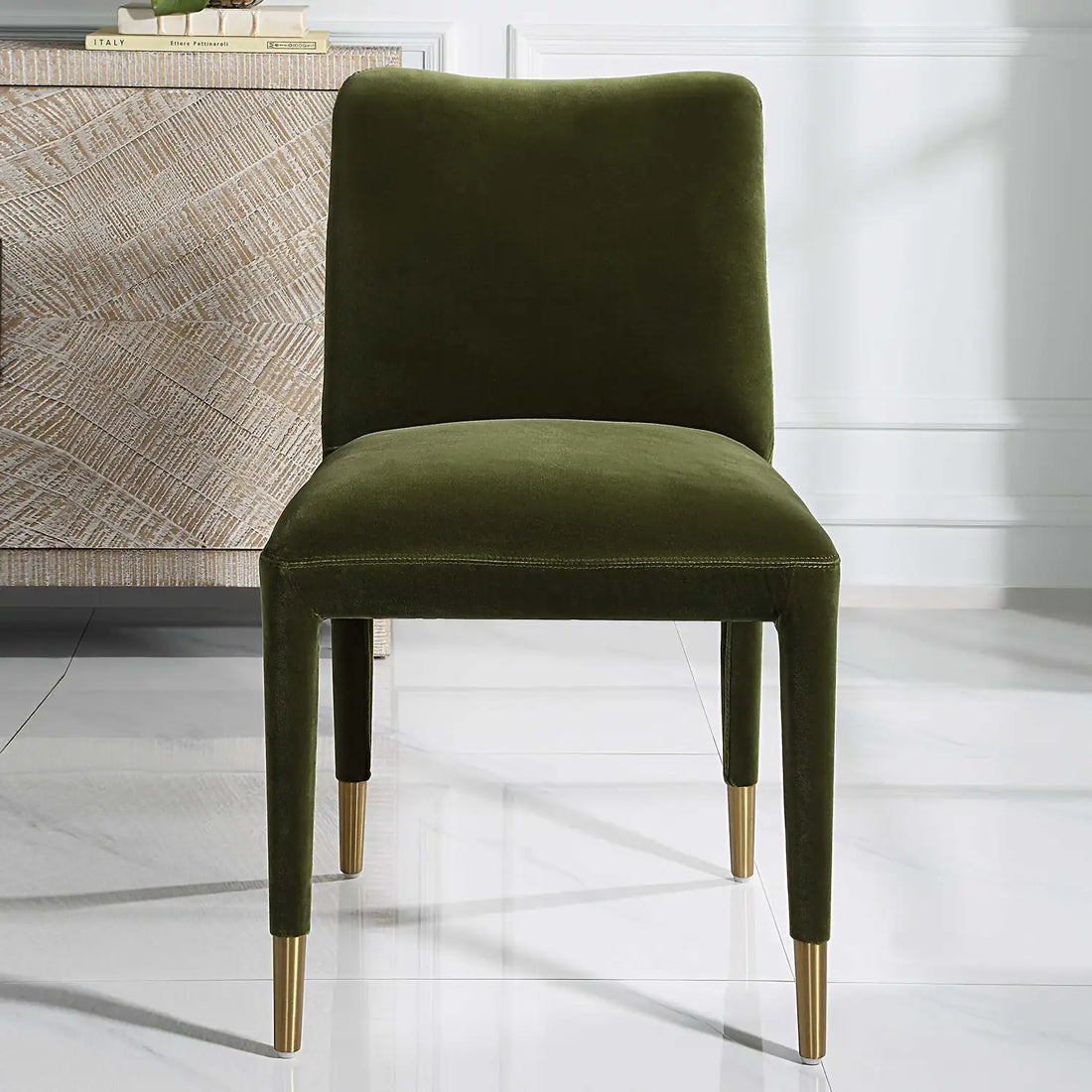 UTTERMOST Conifer Dining Chair Moss S/2 - Decorative Accents