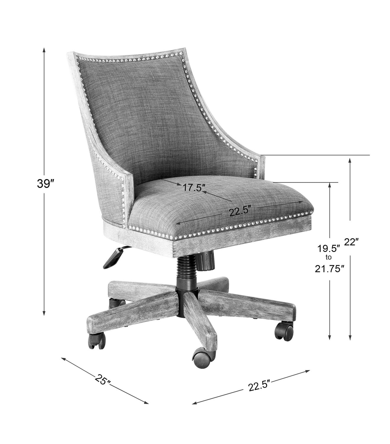 UTTERMOST AIDRIAN DESK CHAIR - Desks