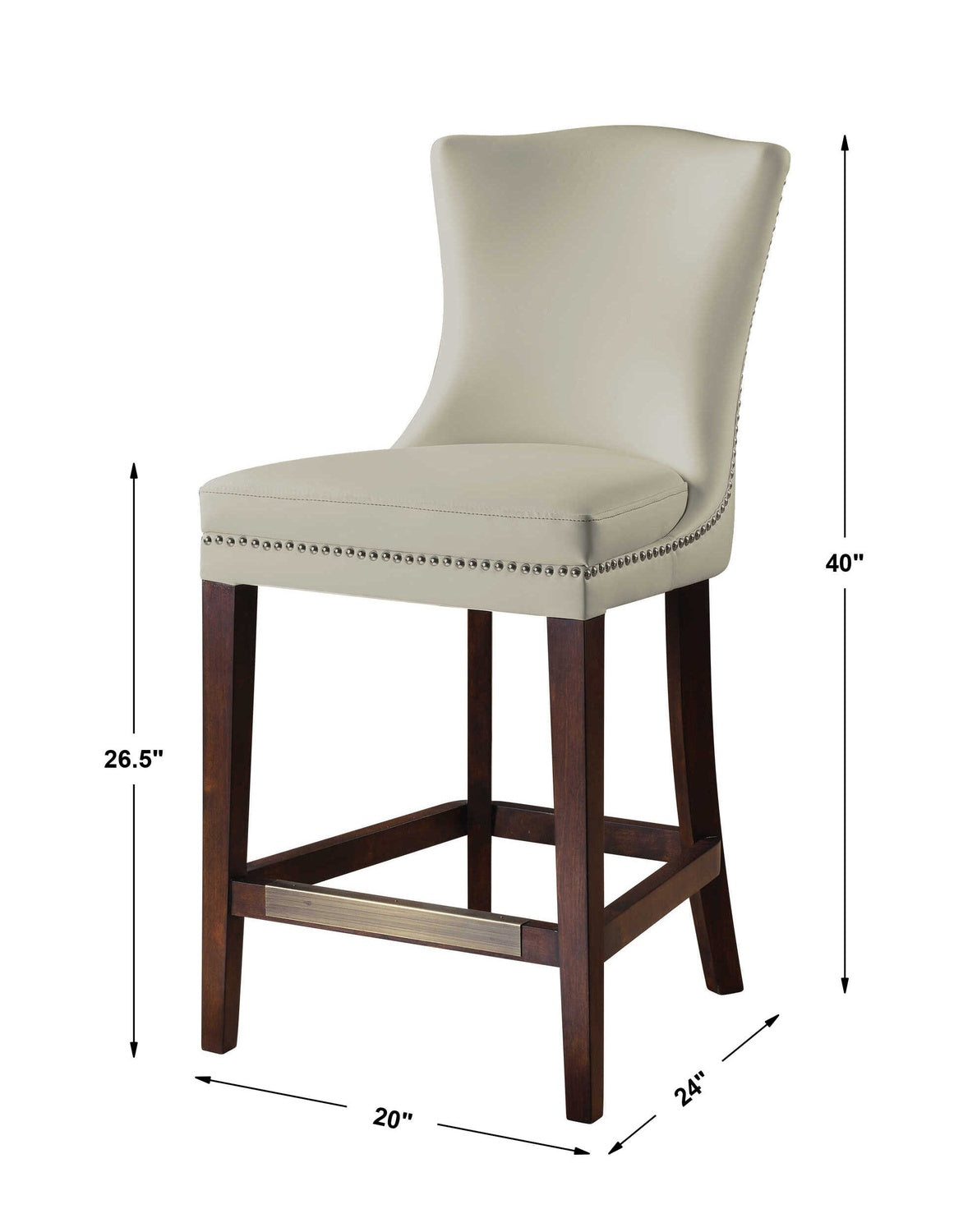 UTTERMOST DARIELA COUNTER STOOL - Benches, Ottoman, Stools