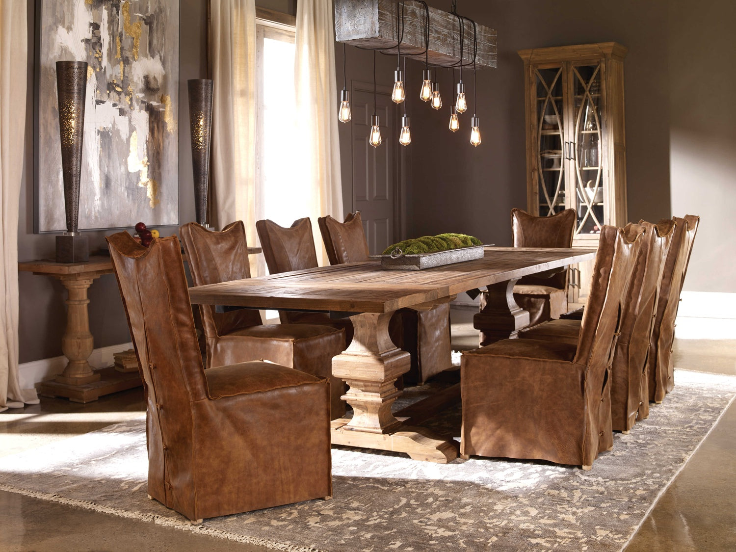 UTTERMOST DELROY ARMLESS CHAIRS - Dining Chairs