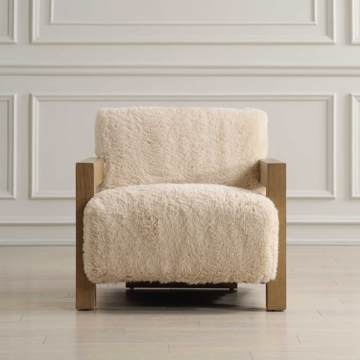 UTTERMOST JACKSON SHEEPSKIN ACCENT CHAIR - Lounge