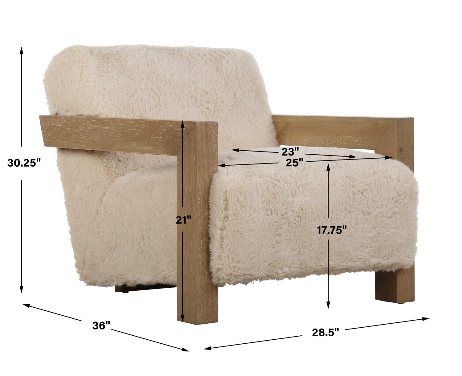 UTTERMOST Jackson Sheepskin Accent Chair - Lounge
