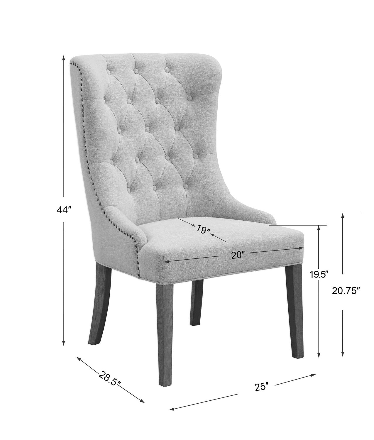 UTTERMOST RIONI TUFTED WING CHAIR - Lounge