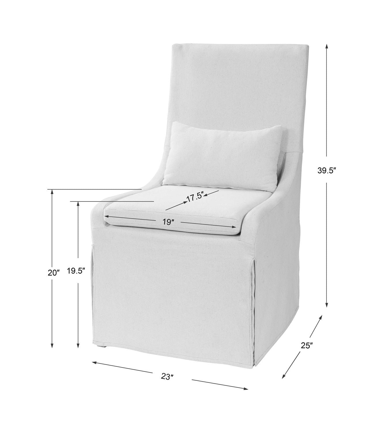 UTTERMOST COLEY ARMLESS CHAIR - Lounge