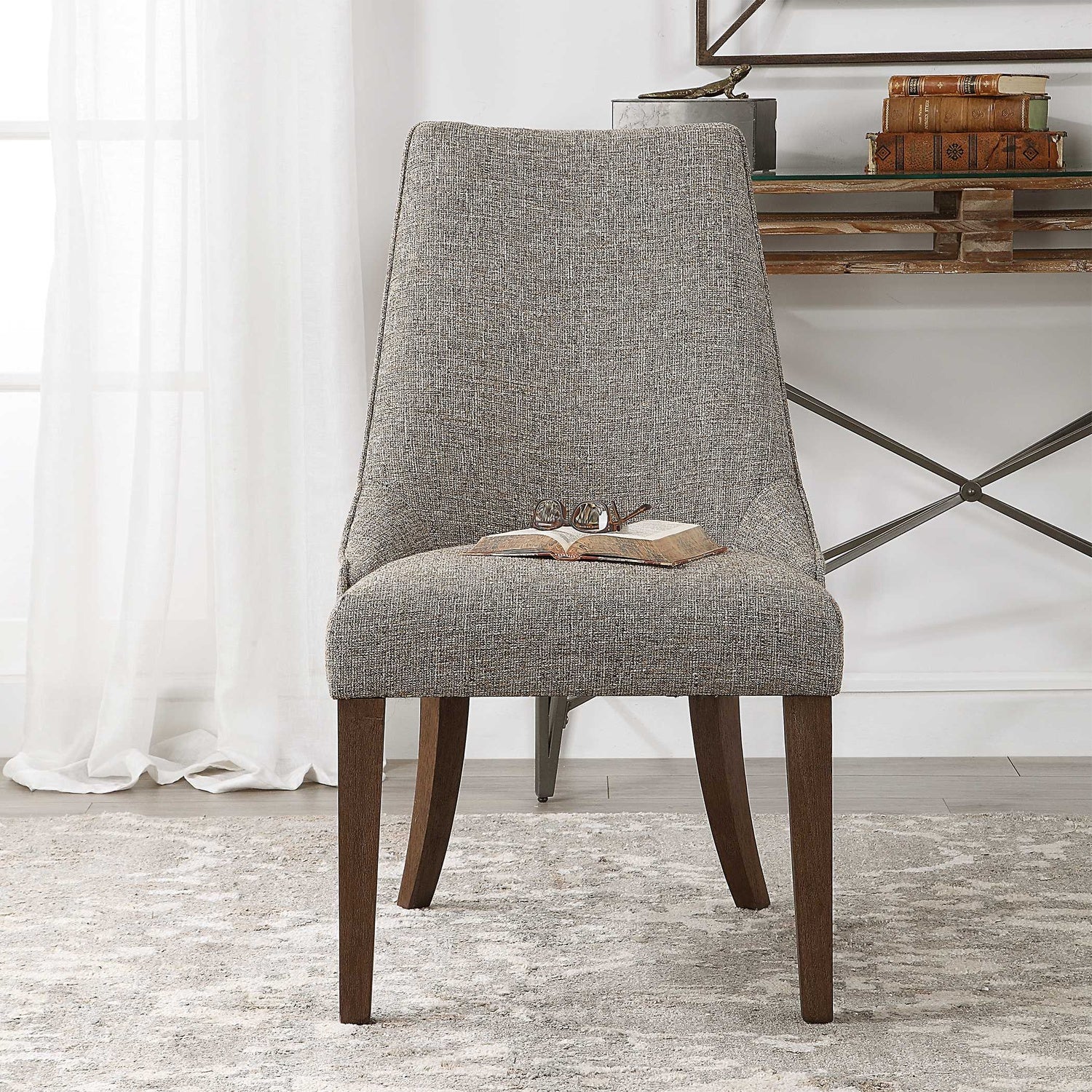 UTTERMOST Daxton Earth Tone Armless Chair - Lounge