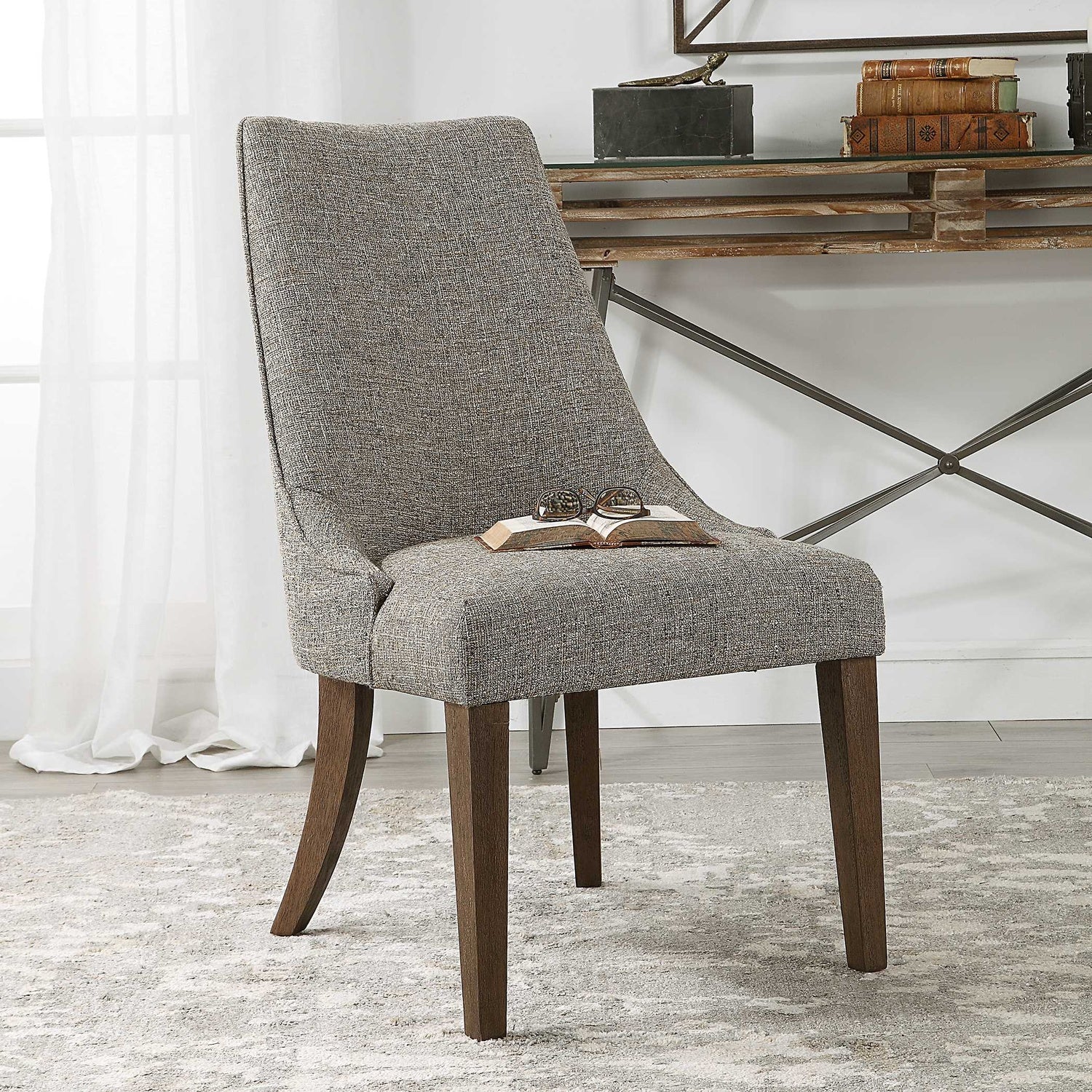 UTTERMOST DAXTON EARTH TONE ARMLESS CHAIR - Lounge