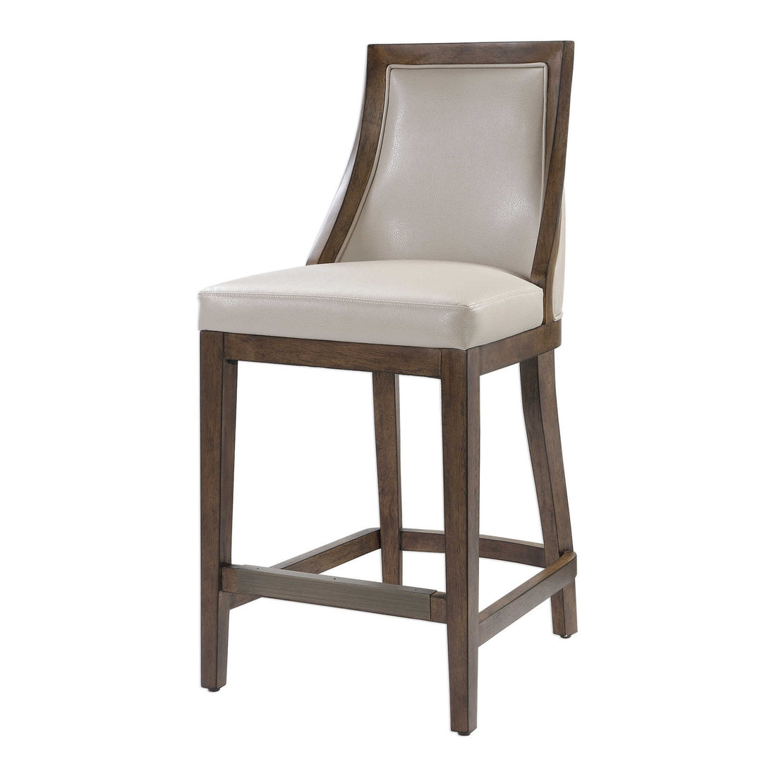 UTTERMOST Purcell Leather Counter Stool - Benches, Ottoman, Stools