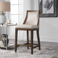 UTTERMOST Purcell Leather Counter Stool - Benches, Ottoman, Stools